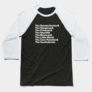 Hateful Eight Helvetica Baseball T-Shirt